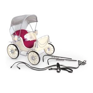 American Girl Doll Pretty City Carriage and Prancing Horse